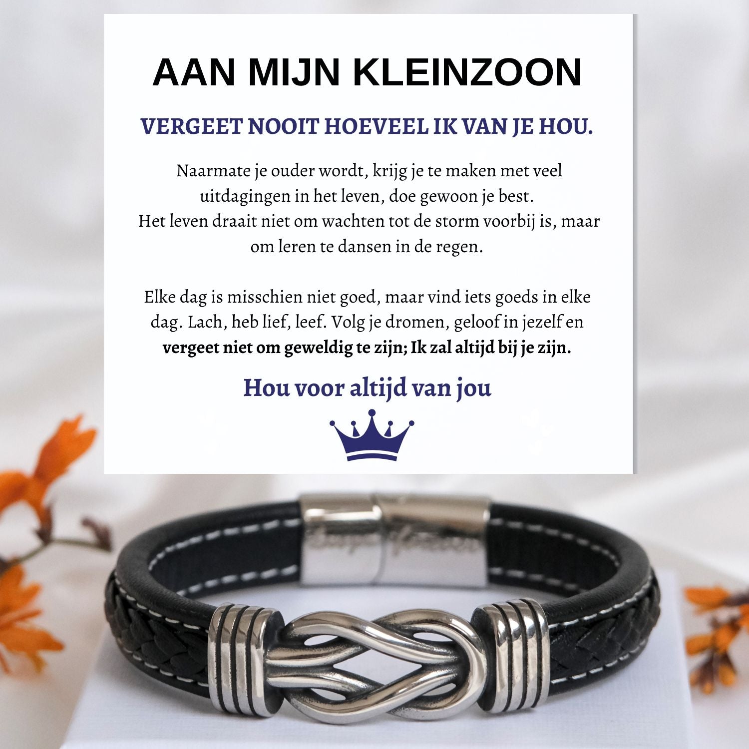 Aan Mijn Kleinzoon -  Infinity Armband