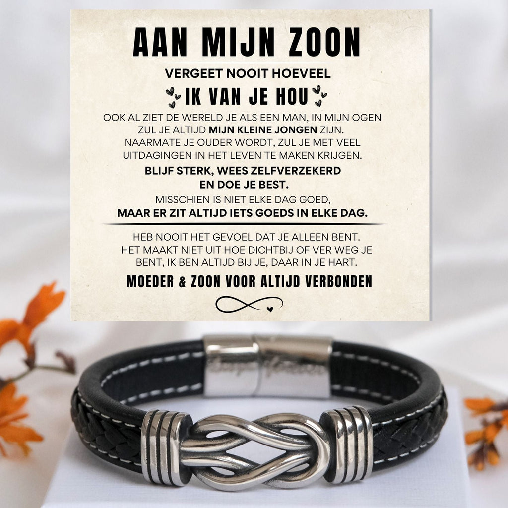 Mijn zoon Armband Infinity  NEW