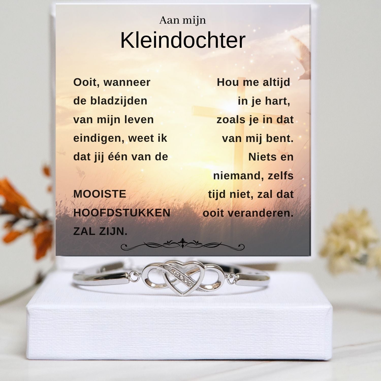 Aan mijn Kleindochter - Armband Infinity - MOOISTE HOOFDSTUKKEN ZAL ZIJN