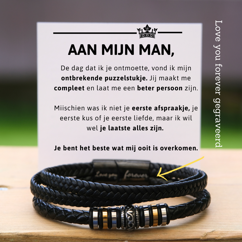 Aan mijn Man Armband