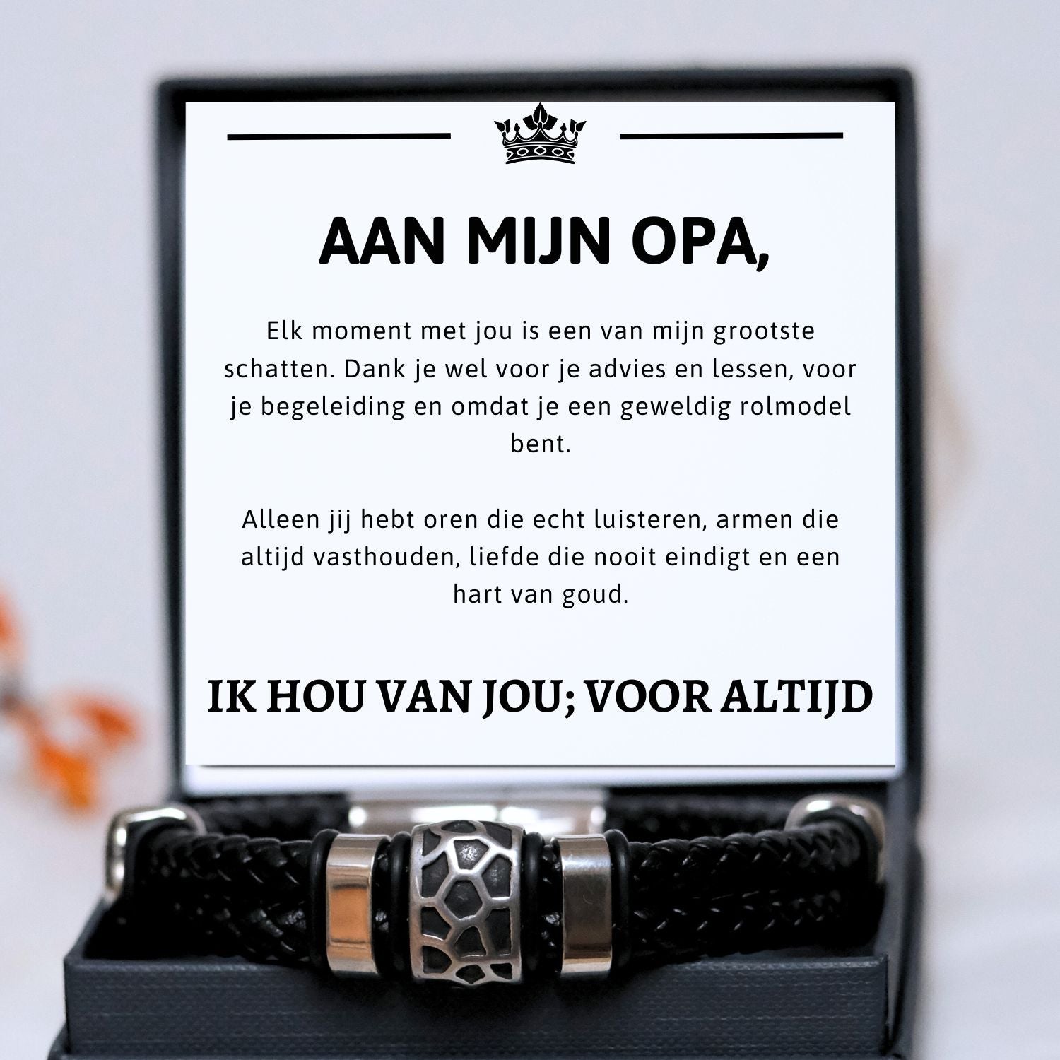 Aan mijn Opa armband