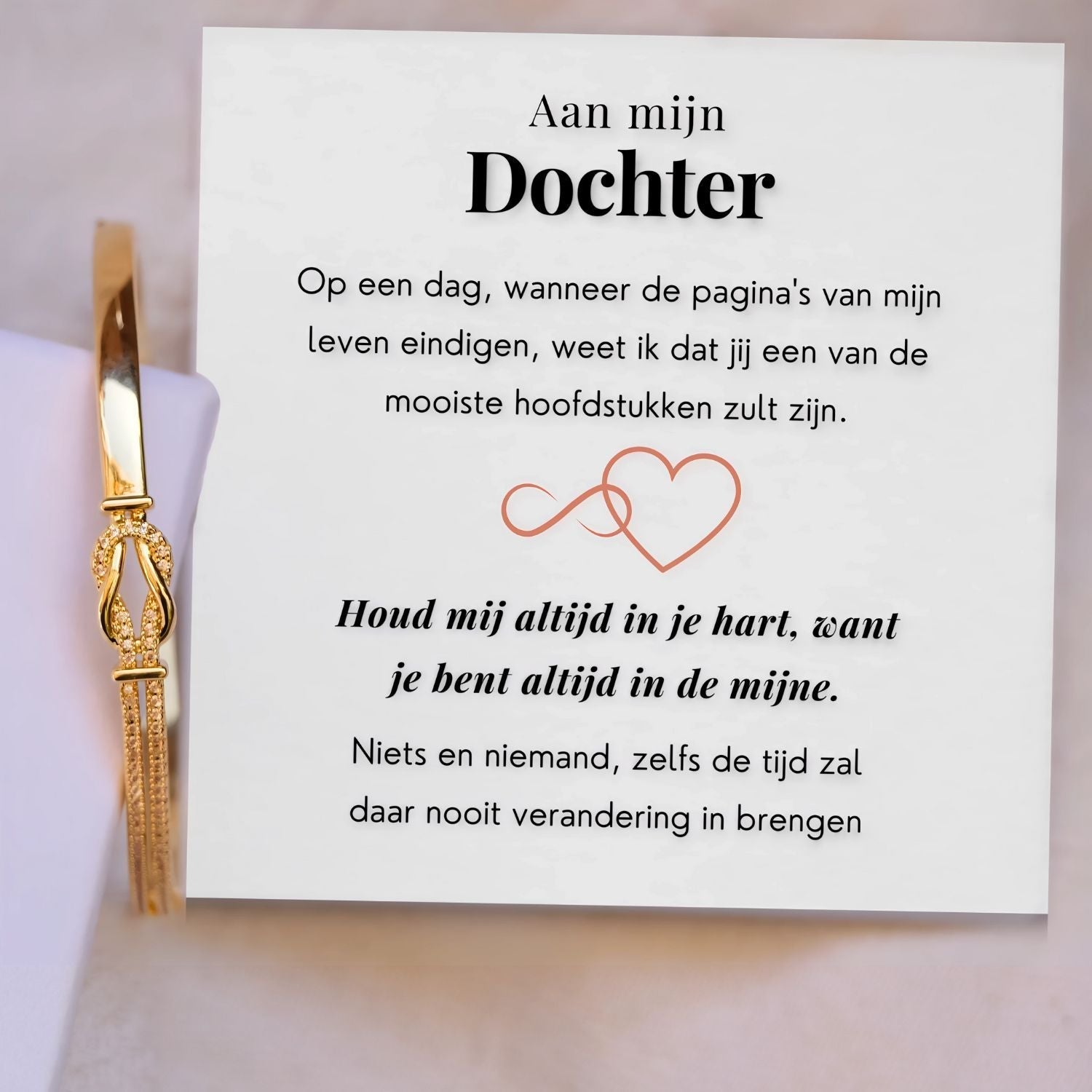 Moeder & dochter -Liefdesknoop Bangle Armband