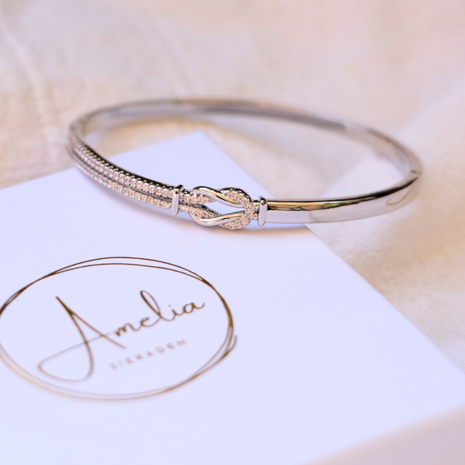 Moeder & dochter -Liefdesknoop Bangle Armband