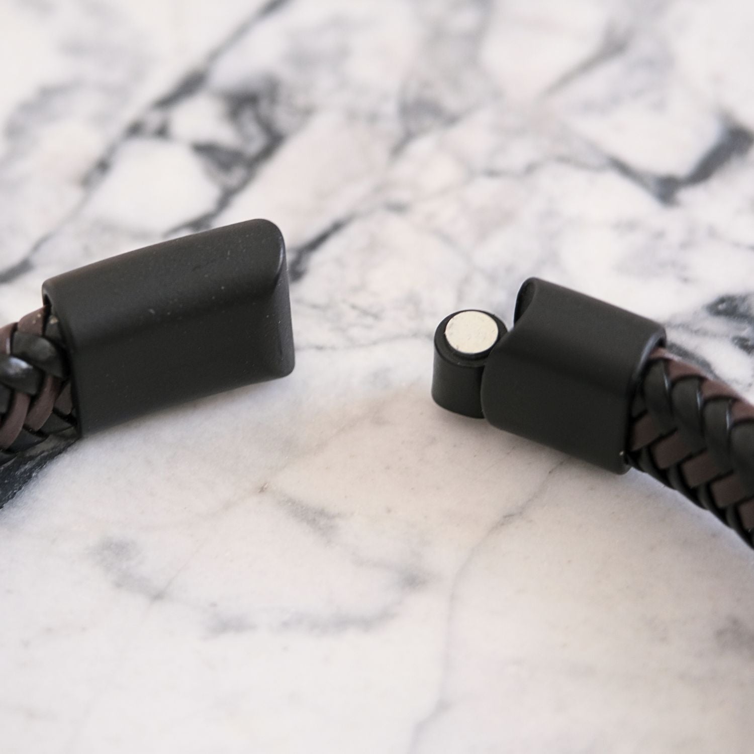 Aan mijn Zoon - Zwart Bruine gevlochten Armband