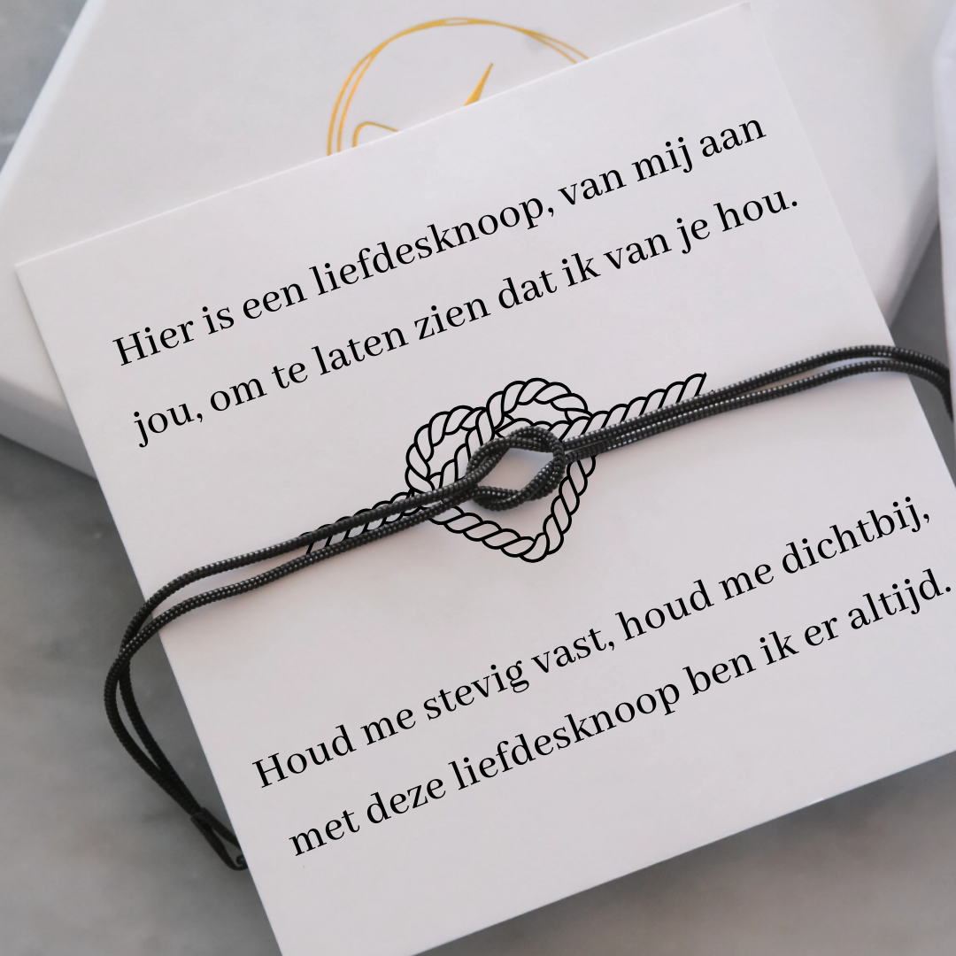 Liefdesknoop Armband - Ben ik er altijd