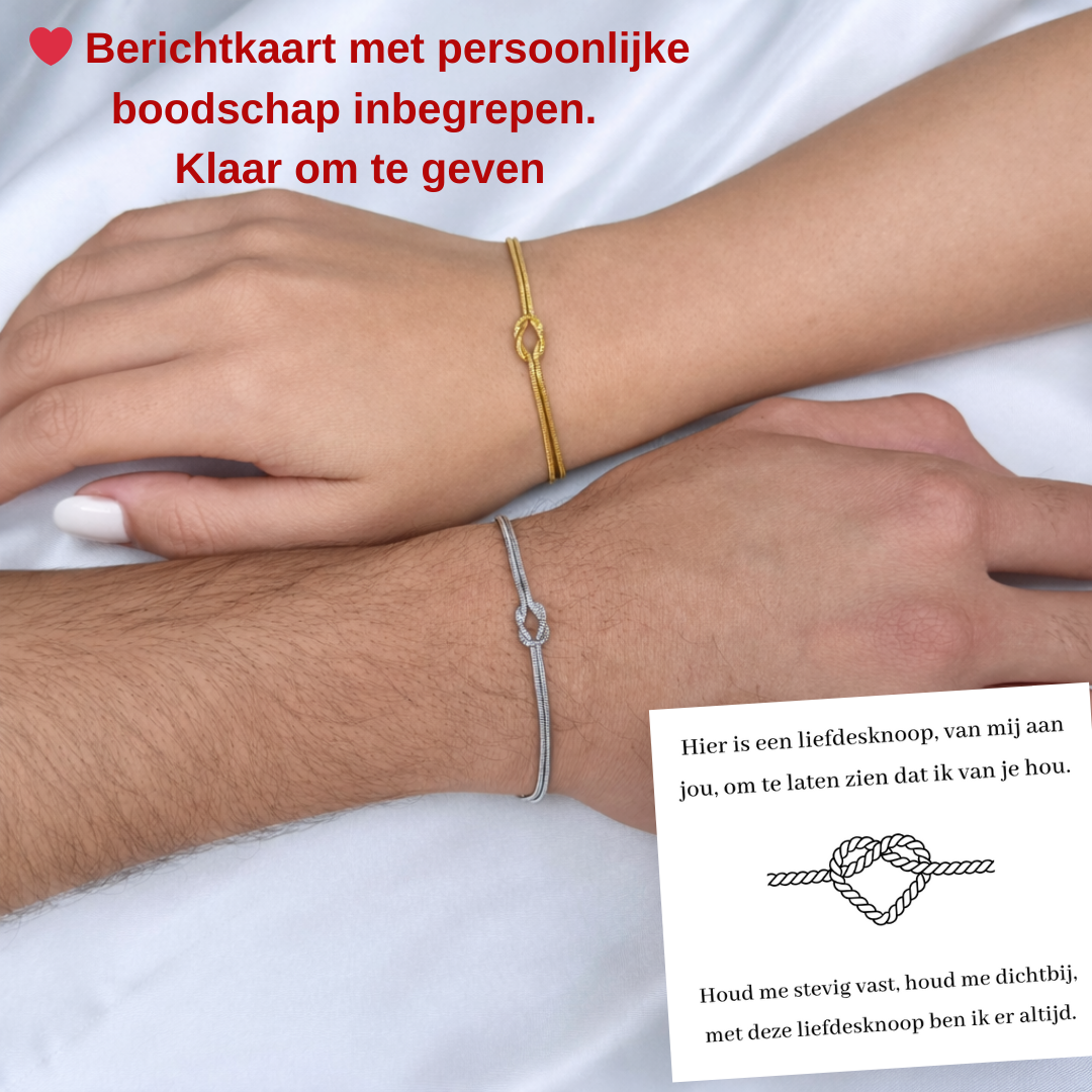Liefdesknoop Armband - Ben ik er altijd