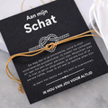Liefdesknoop Armband - Aan mijn schat - Je ben het beste