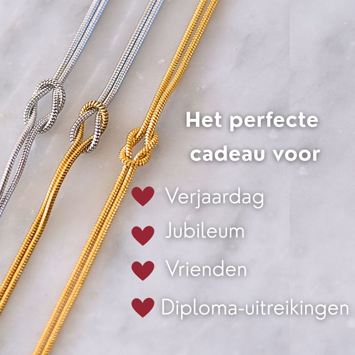 Liefdesknoop Armband - Ben ik er altijd