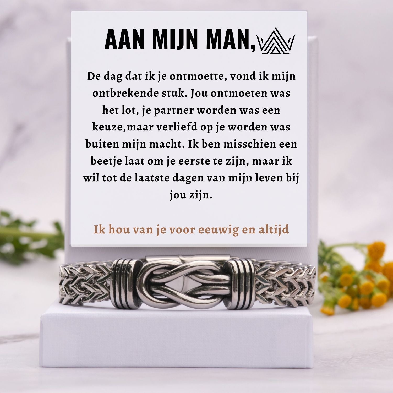Aan mijn man Armband Delux Infinity
