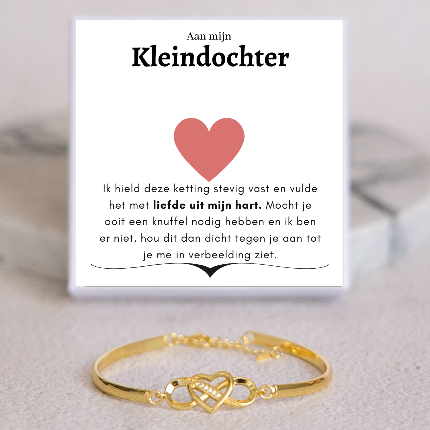 Aan mijn Kleindochter - Armband Infinity