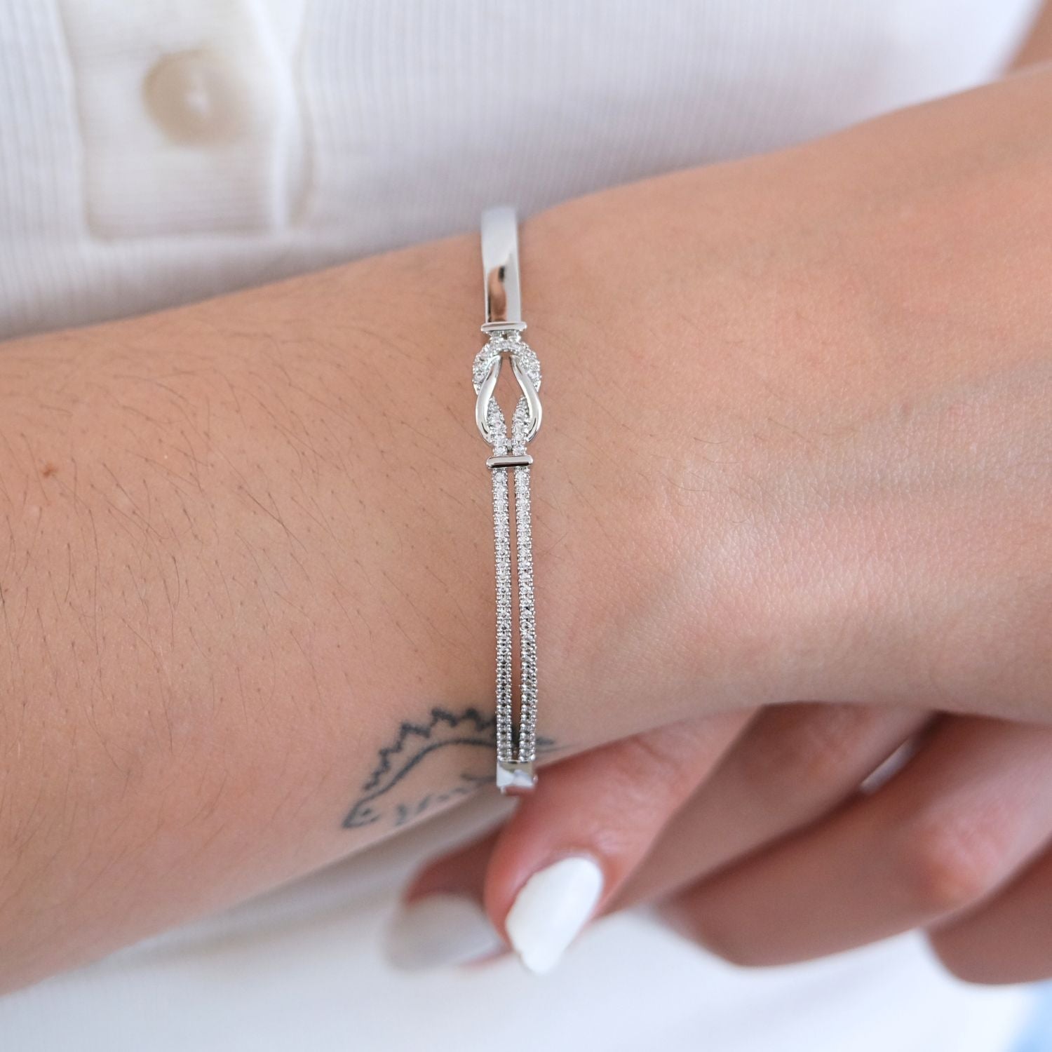 Moeder & dochter -Liefdesknoop Bangle Armband