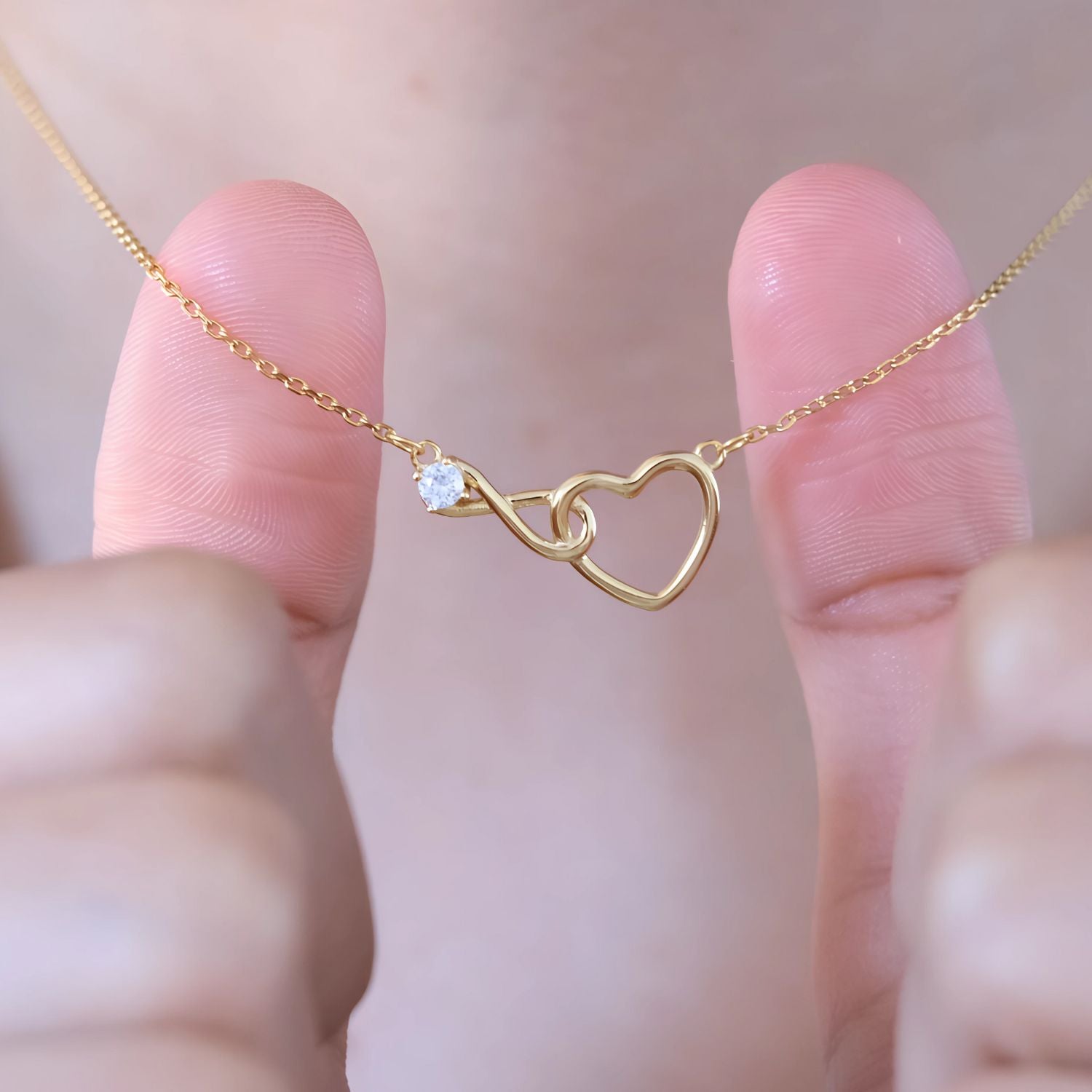 Moeder & dochter - Altijd In Mijn Hart - Infinity Hart Ketting