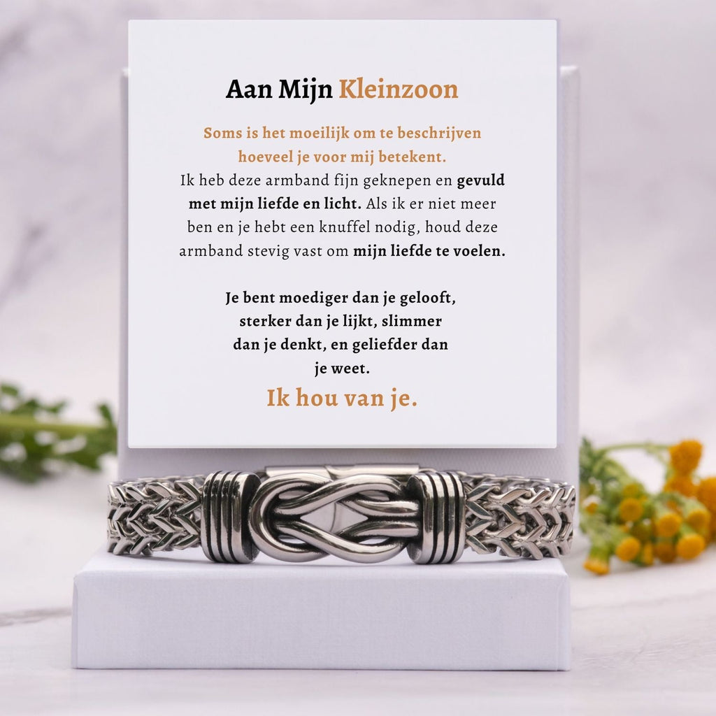 Aan mijn kleinzoon Armband Delux Infinity