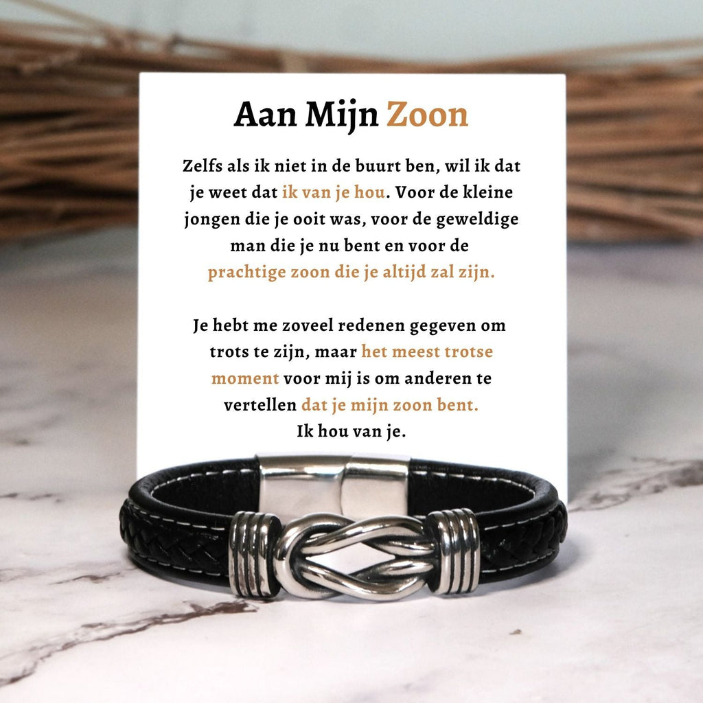 Mijn zoon Armband Infinity  - Het meest trotse moment