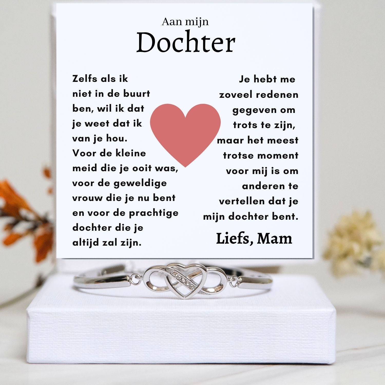 Aan mijn Dochter - Armband Infinity