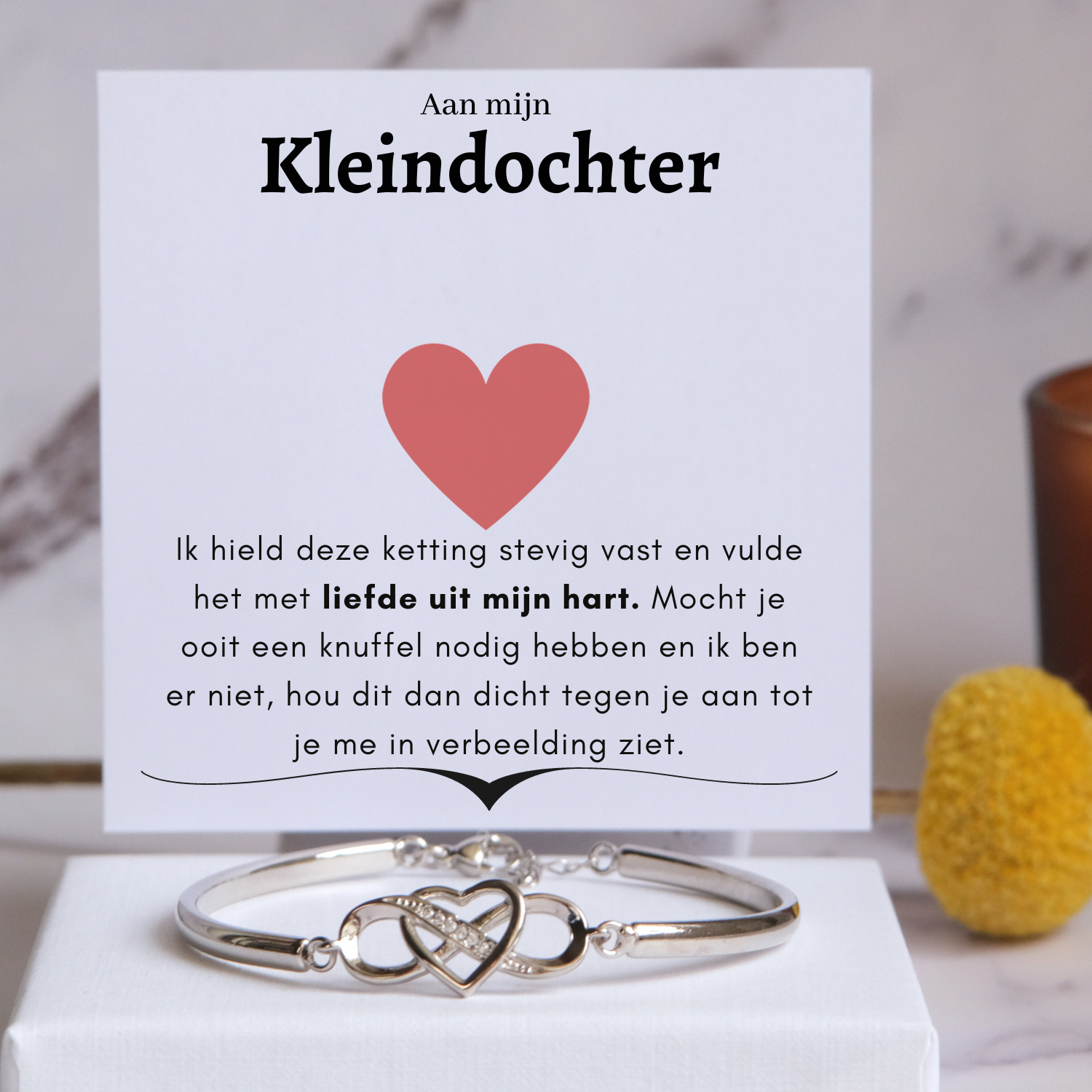 Aan mijn Kleindochter - Armband Infinity