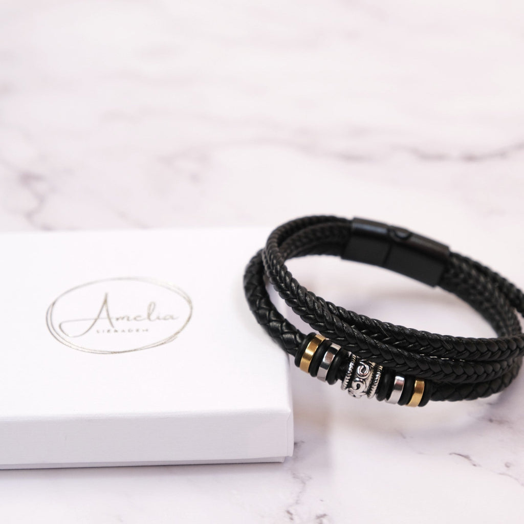 Aan Mijn Kleinzoon - Handgevlochten met Elegante Metalen Accenten