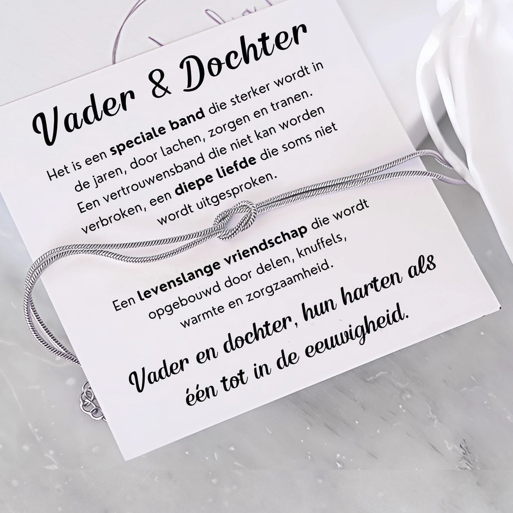 Vader en Dochter Liefdesknoop Armband